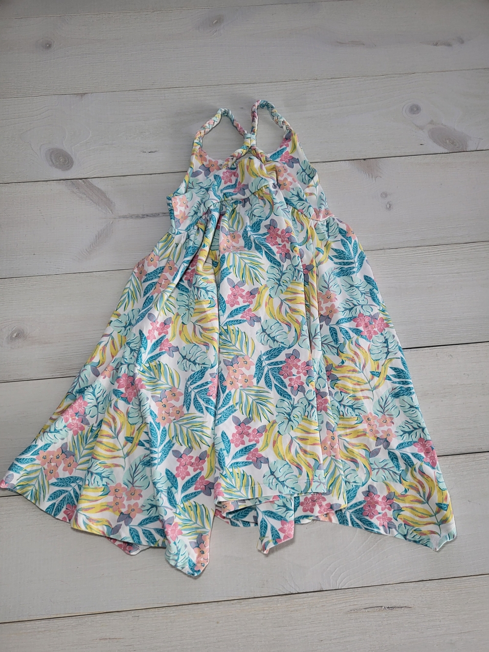 Tommy Bahama Girl's Lot Of 2 Dresses Tropical Floral Cotton Spring Summer. - Picture 11 of 11